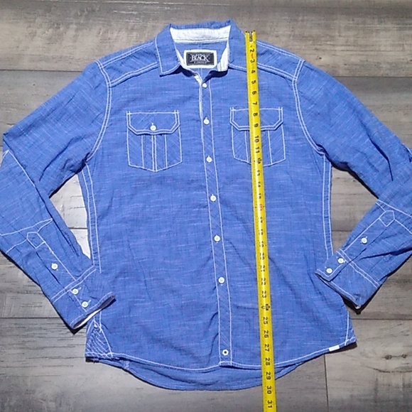 Buckle BLACK Athletic Fit button down shirt Size M Men - Picture 7 of 10